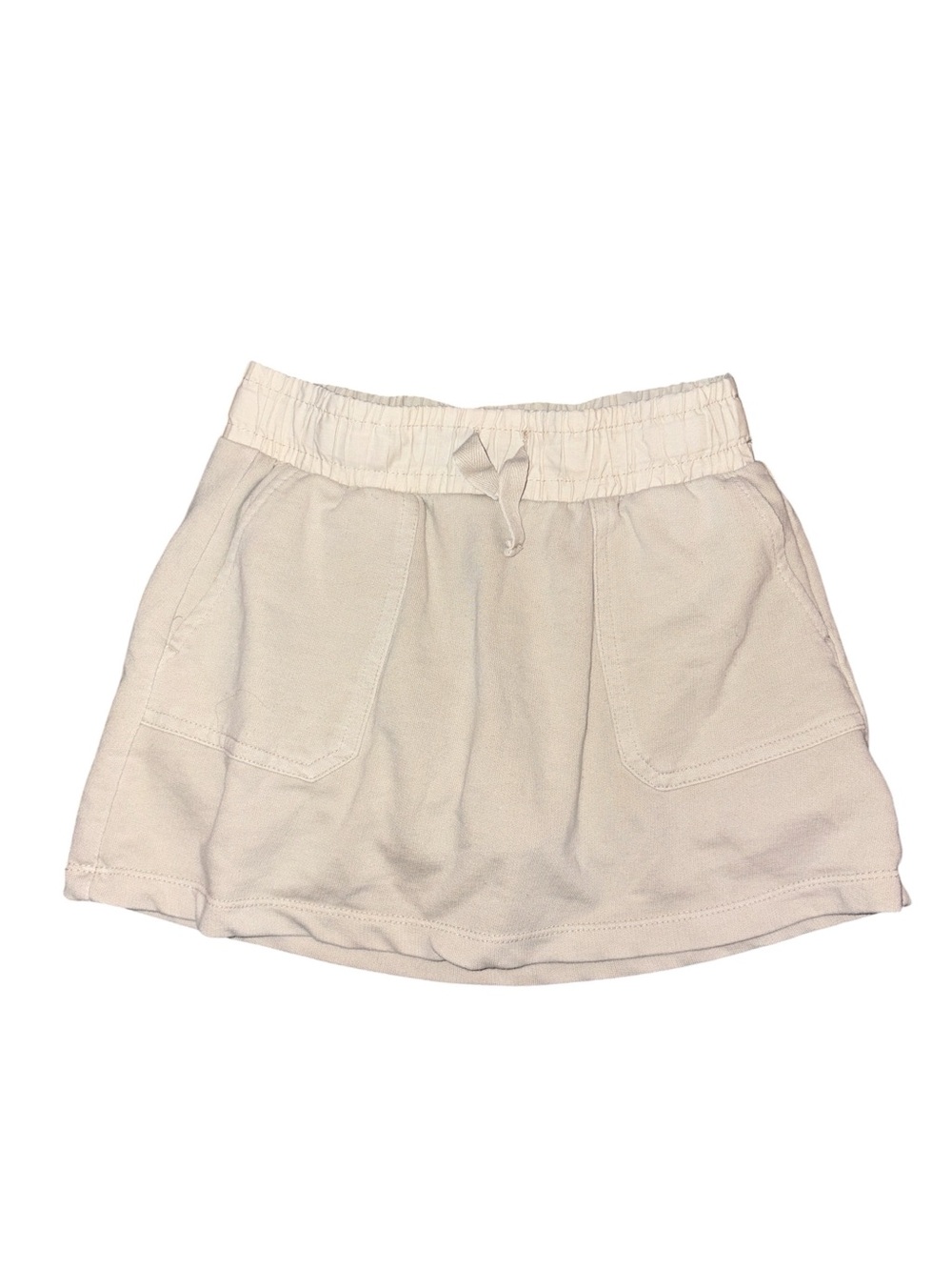 Cat & Jack Cream Drawstring Pocket Mini Skort
